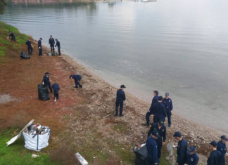 Εκτέλεση καθαρισμού ακτογραμμής Σ.Μ.Υ.Ν , στο πλαίσιο δράσης Περιβαλλοντικής Προστασίας , την Τρίτη 26 Νοεμβρίου 2019