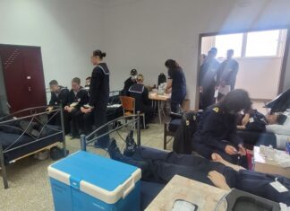 Εθελοντική Αιμοδοσία Δοκίμων Υπαξιωματικών της ΣΜΥΝ