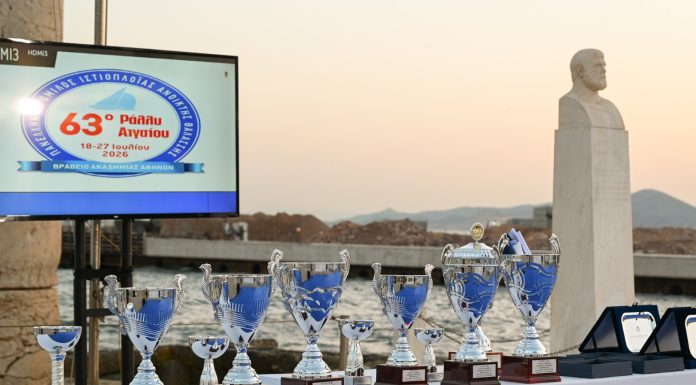 Απονομή Επάθλων του 63ου Διεθνούς Ιστιοπλοϊκού Ράλλυ Αιγαίου